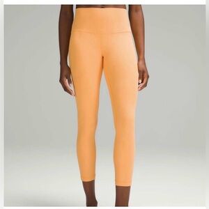 Lululemon Align High Rise Ribbed Leggings Women’s Size 6 Yellow Orange